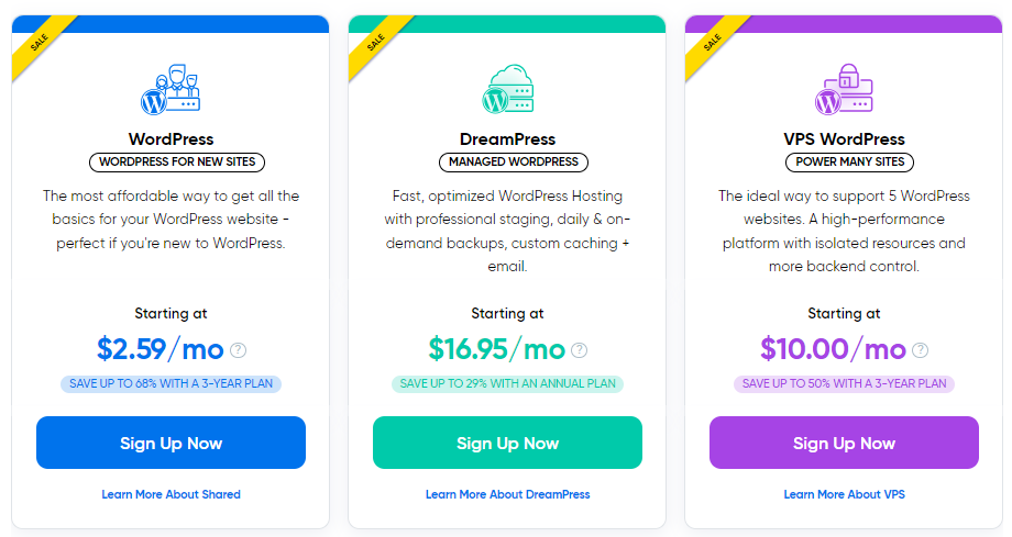 Dreamhost wordpress hosting pricing